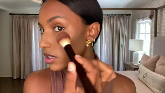 Date Night Makeup _ Bronzey Glowy Skin _ Jasmine Tookes