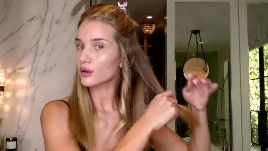 Easy beach waves hair tutorial with Rosie Huntington-Whiteley