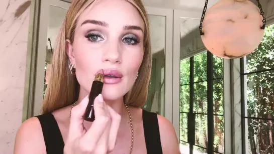 Shimmering sage eye makeup tutorial with Rosie Huntington-Whiteley