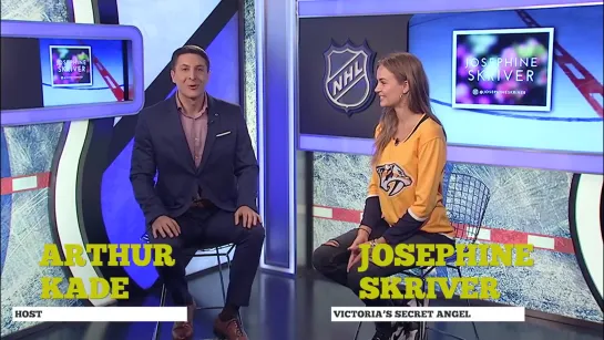 Victorias Secret Angel Josephine Skriver joins NHL Celebrity Wrap to discuss Pr