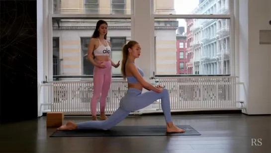 How to Stretch and Lengthen Your Legs __ 13 Simple Yoga Poses - Romee Strijd