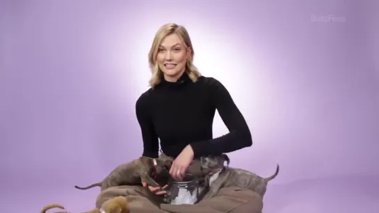 Karlie Kloss Plays With Puppies While Answering Fan Questions