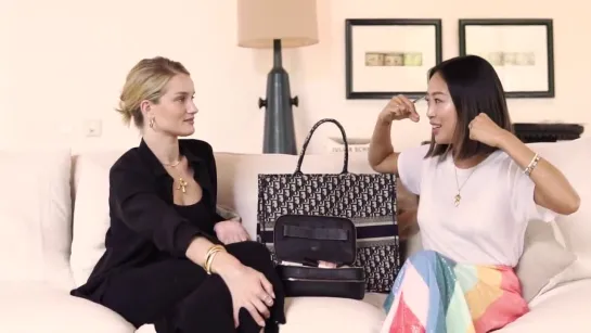 Aimee Song talks eyebrows with Rosie Huntington-Whiteley