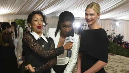 Tiffany Haddish and Karlie Kloss on Dancing With Michael B. Jordan _ Met Gala 2018 With Liza Koshy