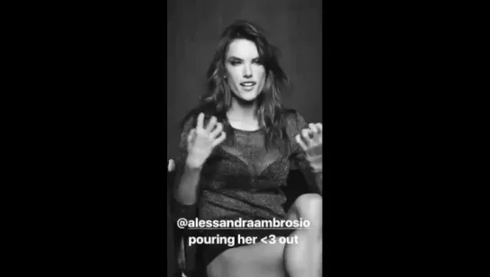 Alessandra behind the new LOVE fragrance