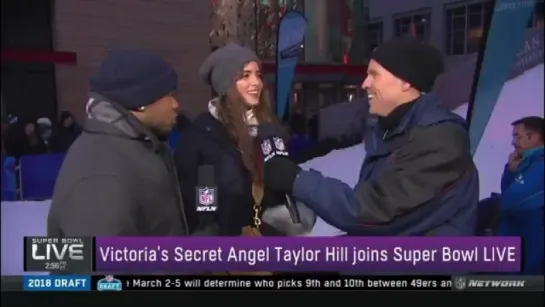 Taylor's interview with Super Bowl LIVE