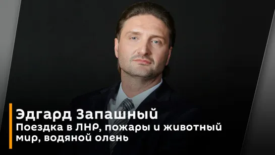 Эдгард Запашный. Поездка в ЛНР, пожары и животный мир, водяной олень