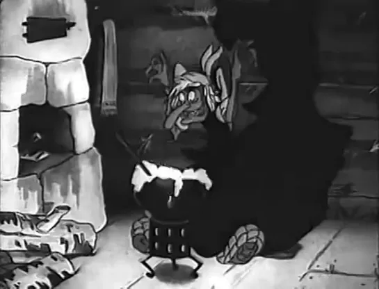 Советский мультфильм, выпущенный в 1938 г. "Ивашко и Баба Яга" |  Cartoon "Iwashko and Baba Yaga" (1938)