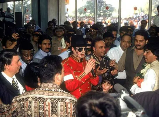 Michael Jackson in India. HIStory Tour, 1996