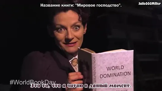 What do you think Michelle Gomez is reading on World Book Day? (рус. саб.)