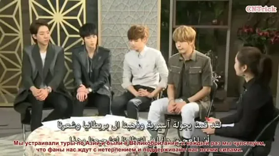 CNblue KBS World Radio Arabic Interview Part 1 (rus.sub)