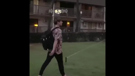 im not even gonna ask why jungkook just walked directly towards the sprinkler whilst actin