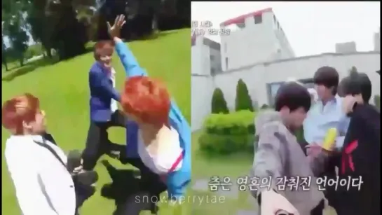 2 years later and they really recreated this iconic bangtan bomb, they are still the same