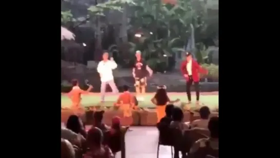 jimin tae and jhope dancing in hawaii