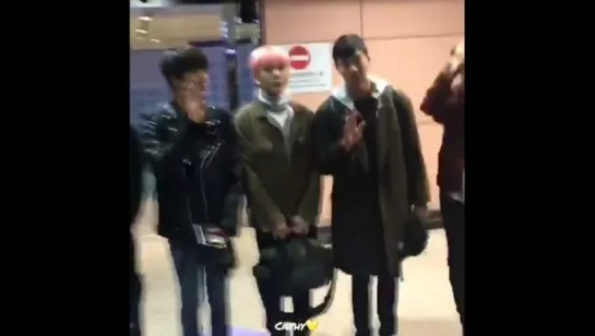 [VK][161217] MONSTA X Fancam @ Airport Incheon