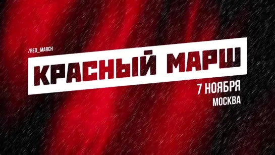 "Ледяной марш" московских коммунистов 7 ноября 2016 года