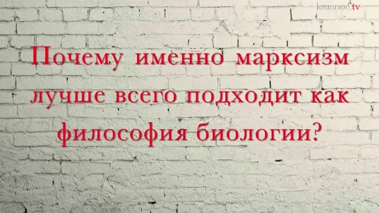 Как социобиология подтверждает марксизм. Даниил Никитин.