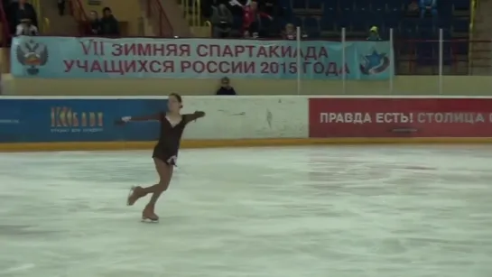 Evgenia Medvedeva - LP 7th Spartakiada final 2015