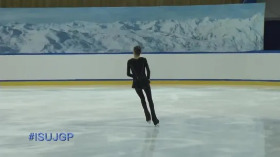 Evgenia Medvedeva - practice before LP Grand-Prix Courchevel 2014 (Jr)