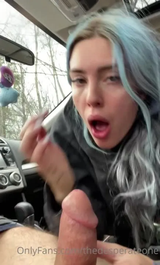 [part 2] Pandora Skye - Amateur Blowjob and Sex in the Car (@thedesperateone onlyfans)