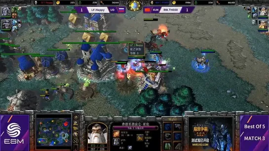 [Wanderbraun] Happy (UD) vs TH000 (HUM). Полуфинал WGL Winter 2019 [Warcraft 3]