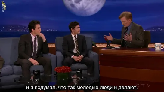 Зак и Майлз на "The Conan Show" (русские субтитры)