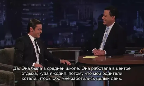 Зак на шоу "Jimmy Kimmel Live" (русские субтитры)