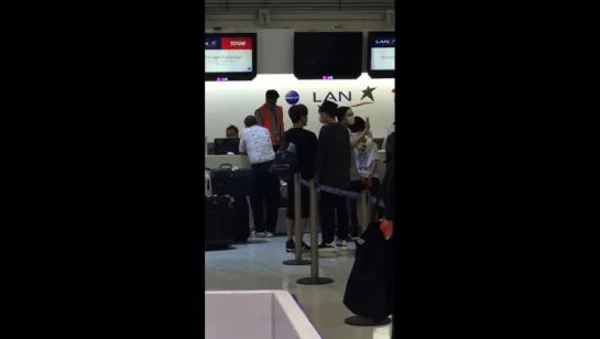 FANCAM | 160114 | Infinite at Mexico City International Airport