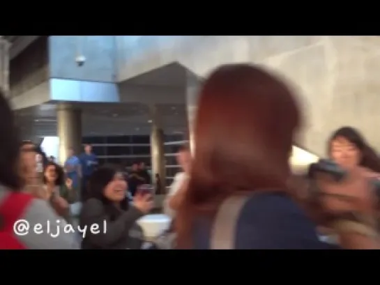 [FANCAM][140411-140412] Los Angeles International Airport - Super Sweet Hoya