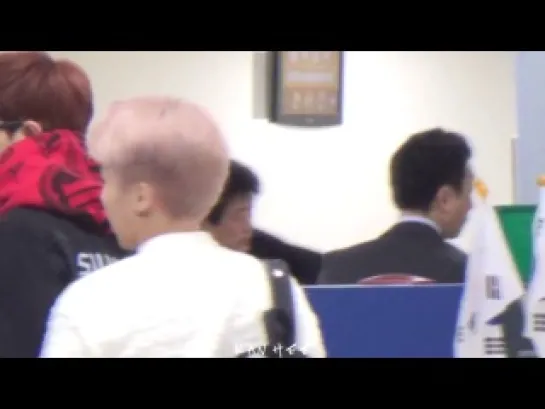 (fancam) 140405 gimpo airport - xiumin & d.o. focus