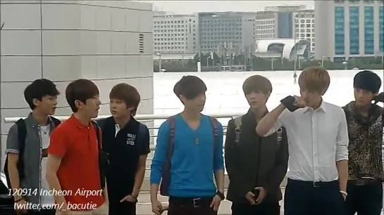 [FANCAM] 12.09.2012 Incheon Airport - EXO-M  [EXCLUSIVE]