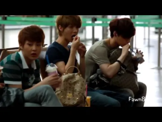 [FANCAM] 120608 EXO-M @ Incheon airport