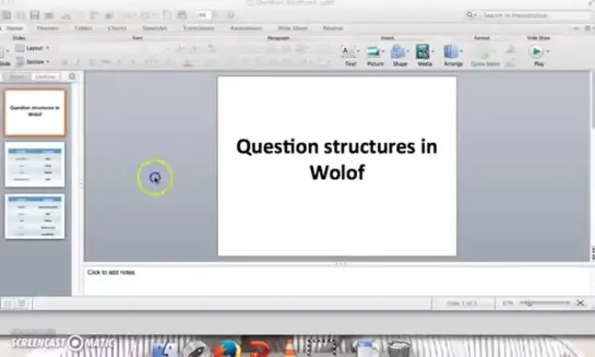 Question Structures in Wolof