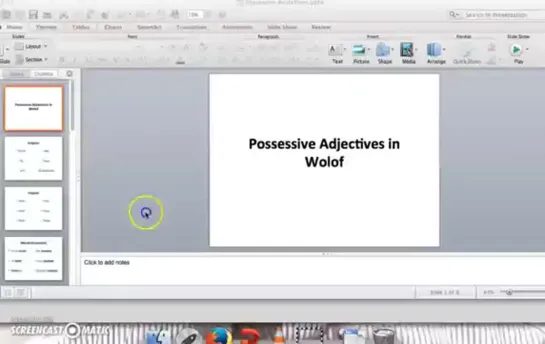 Possessive Pronouns in Wolof