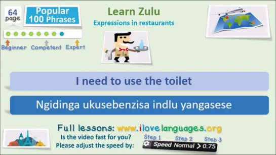 Zulu 100 important sentences - Popular Phrases - Quick Lesson