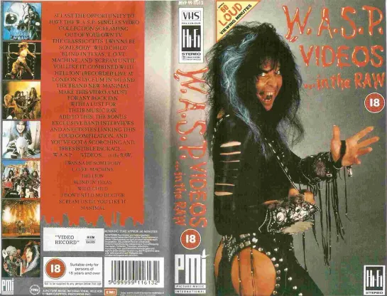 W.A.S.P. - Videos ...in the raw [1988, Heavy Metal ] ,,OBMOROCK,,