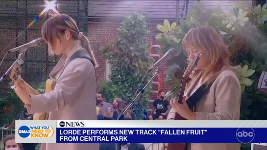 Выступление с песней «Fallen Fruit» специально для Good Morning America (20.08.21)