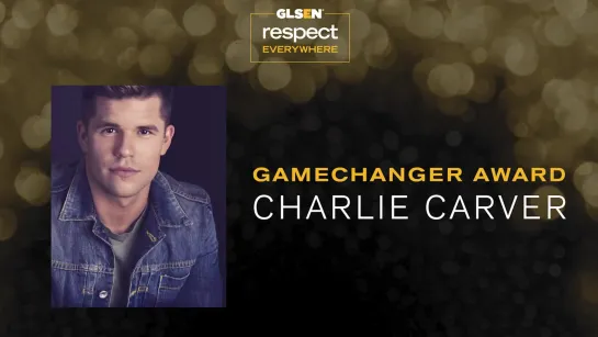 Charlie Carver Receives GLSENs Gamechanger Award