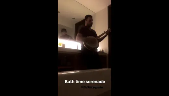 Zachary Quinto - Bath time serenade