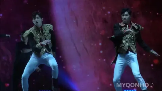 [윤호FANCAM] SMTユノ DUBAI Rising SUN YUNHO CHANGMIN 180406