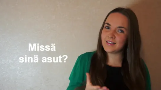 Finnish lesson 11. Where do you live - Missä sinä asut - Opiskele suomea. Уроки