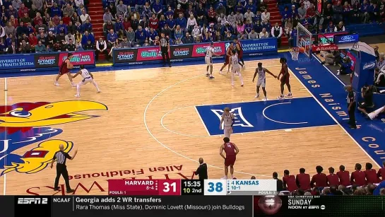 Harvard Crimson at Kansas Jayhawks 22.12.2022