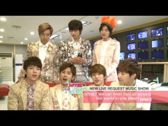 130417 After School Club Congratulation message INFINITE