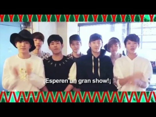 141021 Music Bank in Mexico -  Infinite greeting message