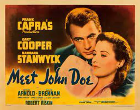 Meet John Doe (1941) -1080p- Gary Cooper, Barbara Stanwyck, Edward Arnold, Walter Brennan, Spring Byington