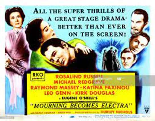 Mourning Becomes (1947) -720p- Rosalind Russell, Kirk Douglas, Michael Redgrave, Raymond Massey, Katina Paxinou