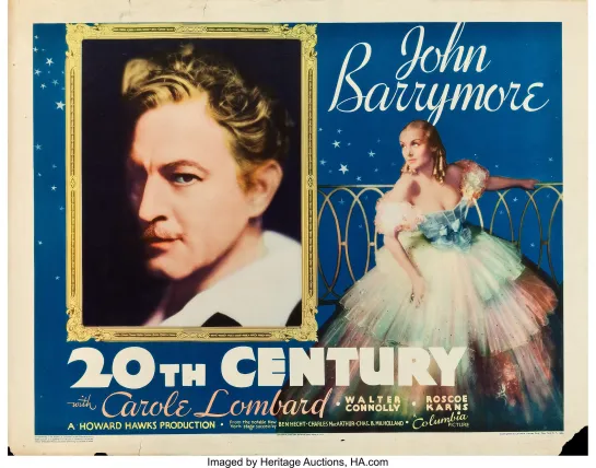 Twentieth Century (1934) -1080p- John Barrymore, Carole Lombard, Walter Connolly