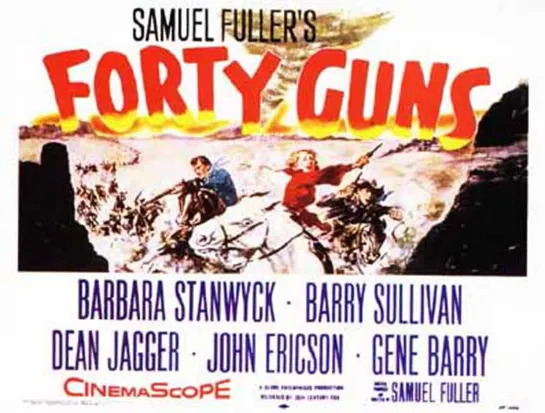 Forty Guns (1957) Barbara Stanwyck, Barry Sullivan, Dean Jagger, John Ericson