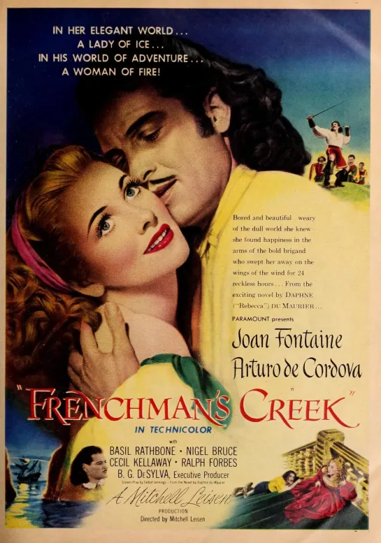 Frenchman's Creek (1944) Joan Fontaine, Arturo de Córdova, Basil Rathbone