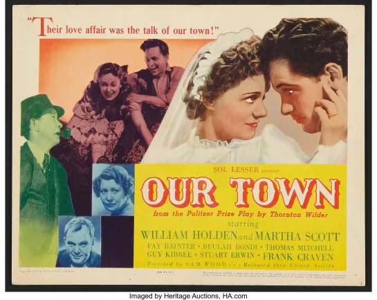 Our Town (1940) -720p- William Holden, Martha Scott, Fay Bainter, Beulah Bondi